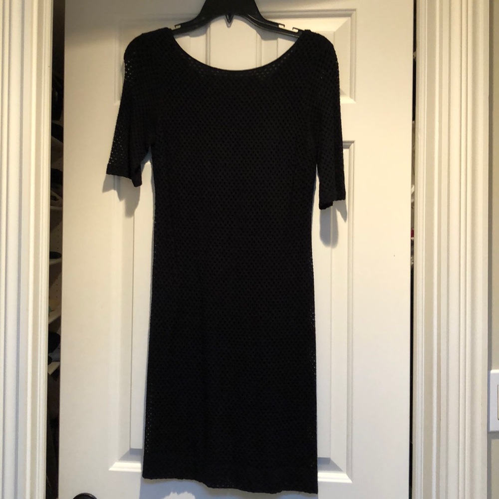 Banana Republic black short sleeve dress